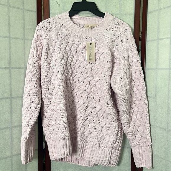 PHILOSOPHY FLUFFY PINK BALLET NWT SWEATER SIZE S/P‎ - Picture 3 of 7
